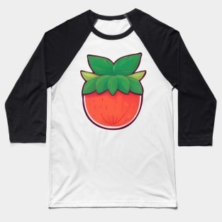 Stylized Strawberry Baseball T-Shirt